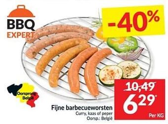 Intermarché Fijne barbecueworsten curry kaas of peper aanbieding