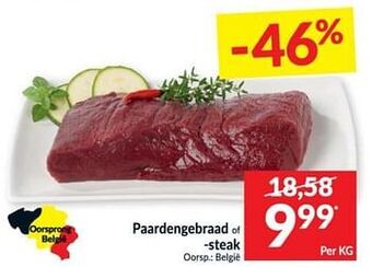 Intermarché Paardengebraad of -steak aanbieding