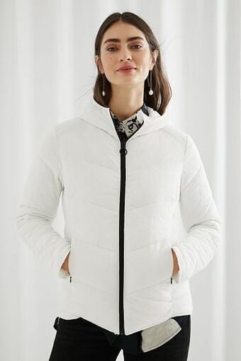 Gewatteerd jack met mandala’s - WHITE - M