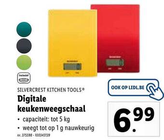 Lidl Digitale Keukenweegschaal aanbieding