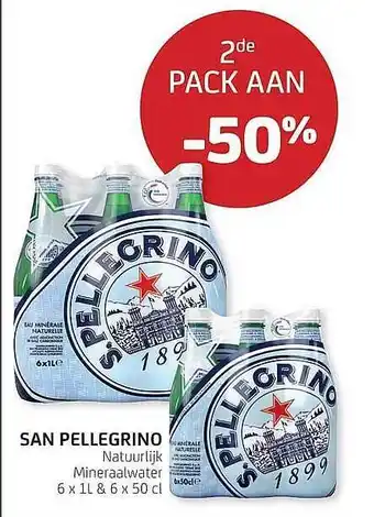 BelBev San Pellegrino Natuurlijk Mineraalwater aanbieding