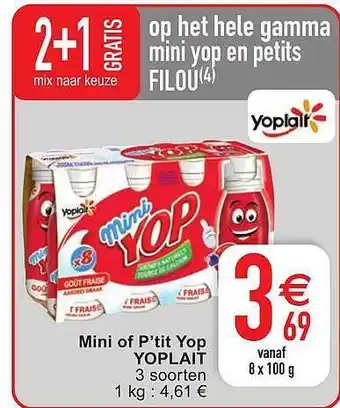 Cora Mini Of P Tit Yop Yoplait aanbieding