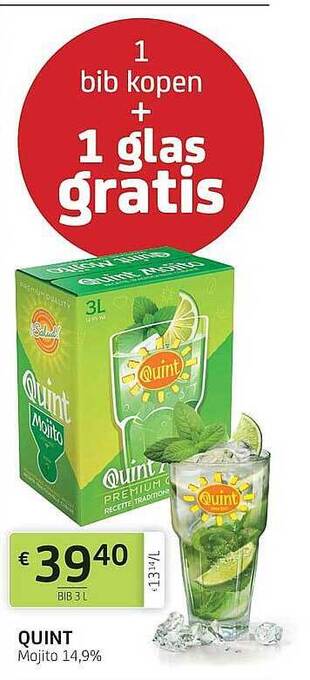 BelBev Quint Mojito aanbieding