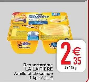 Cora Dessertcrème La Laitière aanbieding