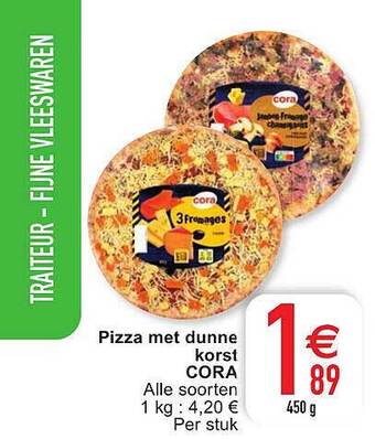 Cora Pizza Met Dunne Korst aanbieding