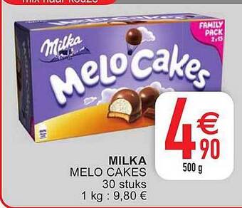 Cora Milka Melo Cakes aanbieding