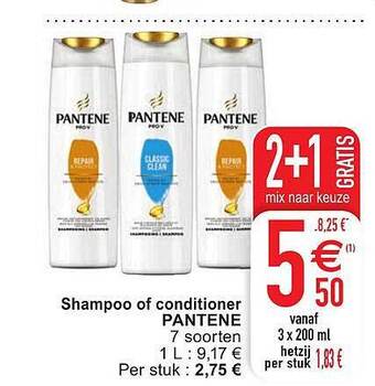 Cora Shampoo Of Conditioner Pantene aanbieding