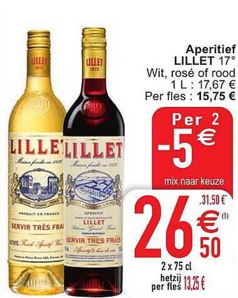 Cora Aperitief Lillet aanbieding