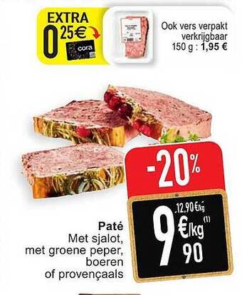 Cora Paté aanbieding