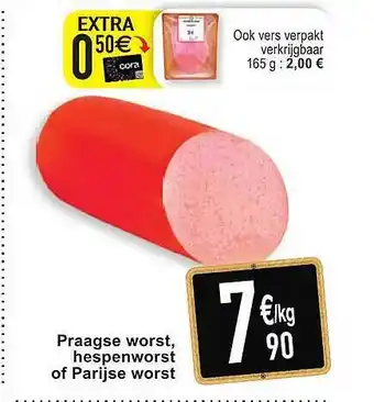 Cora Praagse Worst, Hespenworst Of Parisje Worst aanbieding