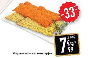 Cora Gepaneerde Varkenslapjes aanbieding