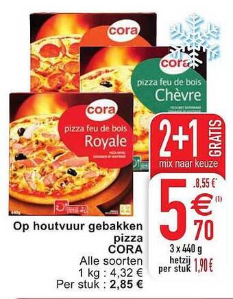 Cora Pizza aanbieding