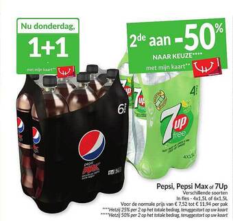 Intermarché Pepsi, Pepsi Max Of 7up aanbieding