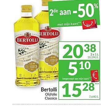 Intermarché Bertolli Olijfolie aanbieding