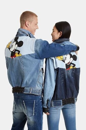 Desigual Iconic Jacket Mickey Mouse - BLACK - L aanbieding