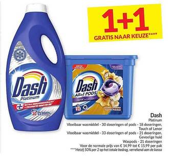 Intermarché Dash Vloeibaar Wasmiddel aanbieding