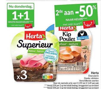 Intermarché Herta Charcuterie aanbieding