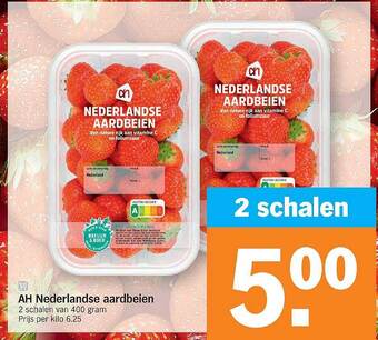 Albert Heijn Nederlandse Aardbeien aanbieding