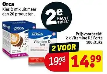 Kruidvat Orca vitamine d3 forte aanbieding