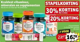 Kruidvat Kruidvat vitaminen oh my hair gummie aanbieding