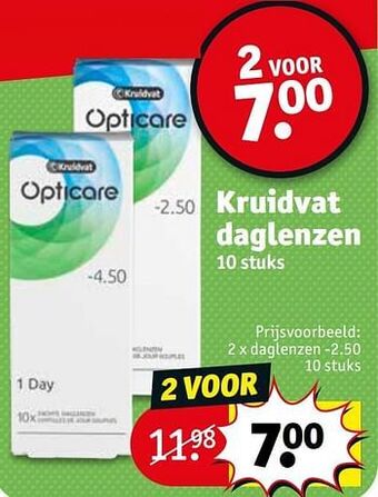 Kruidvat Daglenzen -2.50 aanbieding