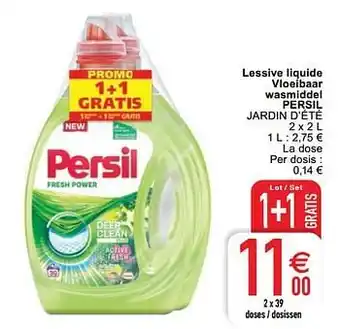 Cora Lessive liquide vloeibaar wasmiddel persil jardin d`été aanbieding