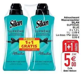 Cora Adoucissant wasverzachter silan suprême blue aanbieding
