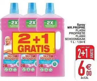 Cora Spray mr.propre flash propreté flash schoonmaak aanbieding