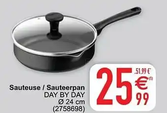 Cora Sauteuse - sauteerpan day by day aanbieding