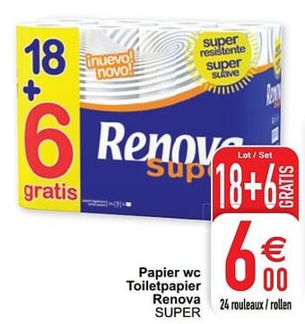 Cora Papier wc toiletpapier renova super aanbieding
