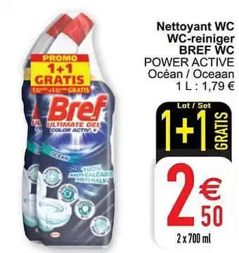 Cora Nettoyant wc wc-reiniger bref wc power active aanbieding