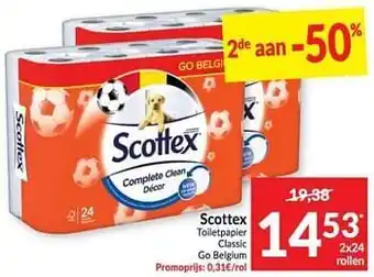 Intermarché Scottex toiletpapier classic aanbieding