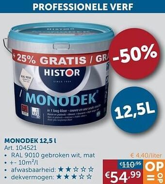 Zelfbouwmarkt Monodek aanbieding