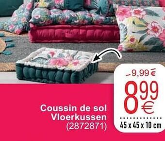 Coussin de sol vloerkussen