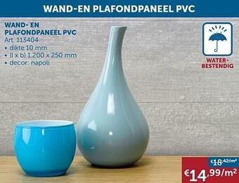 Zelfbouwmarkt Wand- en plafondpaneel pvc aanbieding