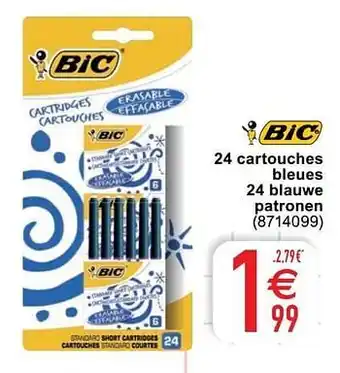 Cora 24 cartouches bleues 24 blauwe patronen aanbieding