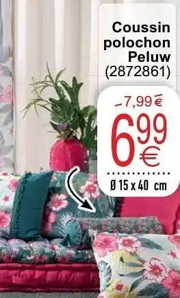 Cora Coussin polochon peluw aanbieding
