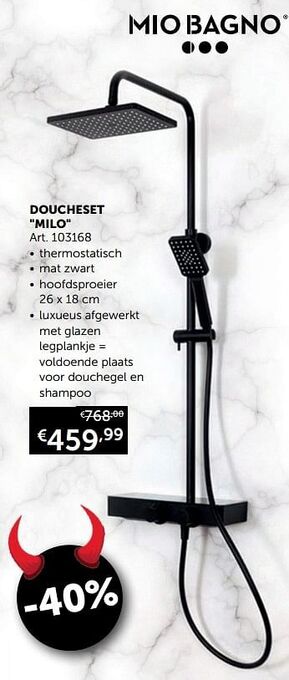 Zelfbouwmarkt Doucheset milo aanbieding
