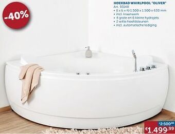 Zelfbouwmarkt Hoekbad whirlpool oliver aanbieding