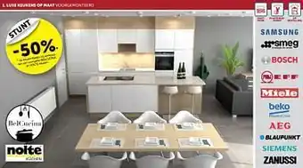 Luxe keukens op maat voorgemonteerd -50%