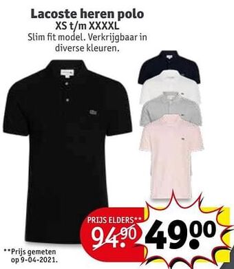 Lacoste heren polo