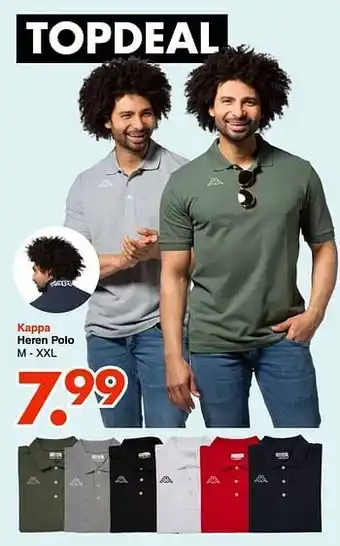 Wibra Kappa heren polo aanbieding