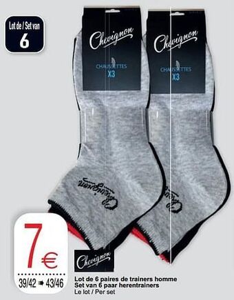 Cora Lot de 6 paires de trainers homme set van 6 paar herentrainers aanbieding
