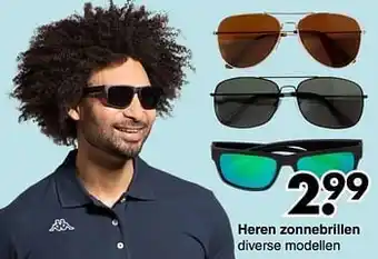 Wibra Heren zonnebrillen aanbieding