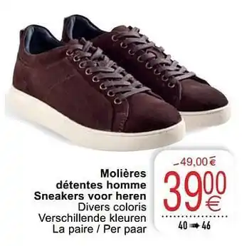 Cora Molières détentes homme sneakers voor heren aanbieding