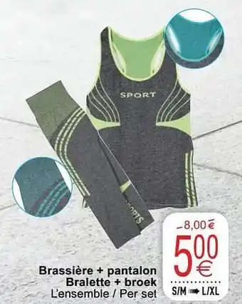 Cora Brassière + pantalon bralette + broek aanbieding