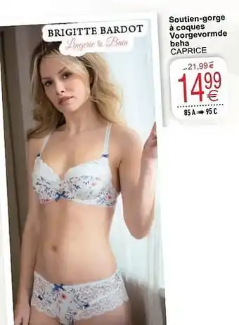 Cora Soutien-gorge à coques voorgevormde beha caprice aanbieding