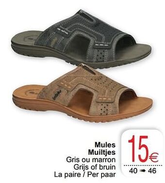 Cora Mules muiltjes aanbieding