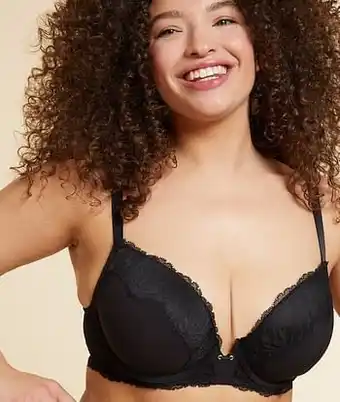 Etam Beha nr. 5 - voorgevormd, ronding - 75D - ZWART - Etam aanbieding