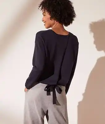Etam Tricot pull, om te knopen - S - MARINEBLAUW - Etam aanbieding